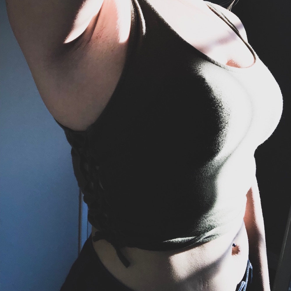 Lace Up Crop Top